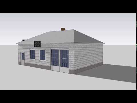 Mod&eacute;lisation   Garage Rouleau